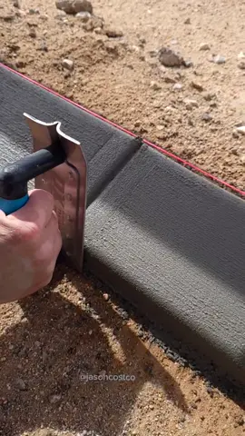 Using a groover tool.  #foryou #viral #concrete #construction  #oxtools #badbunny