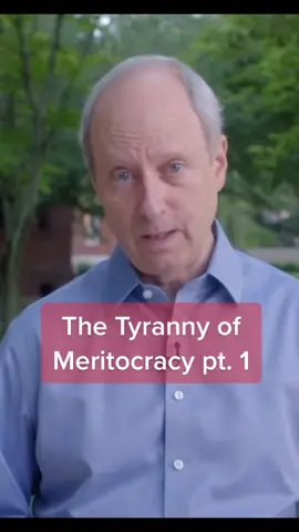 Michael Sandel on the tyranny of meritocracy for TED Talks. Like for pt. 2 #leftist #fyp #tedtalk