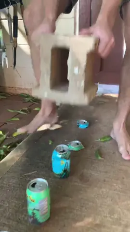 how many cans did he crush?💭 (via @Landon) #oddlysatisfying #viral #asmrsounds #crushingasmr