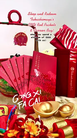 🧧🐯 Shop & Redeem our exclusive CNY Red Packets & Carrier Bag! 🍊#takashimayasg #takacny2022 #cny2022 #chinesenewyear