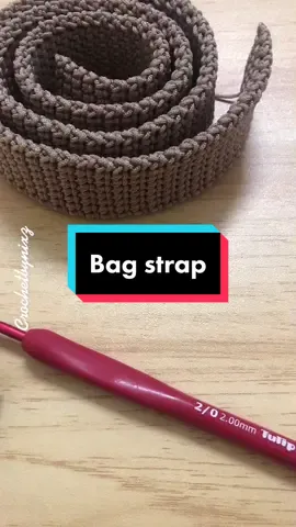 Strong and non-stretch crochet bag strap. #benangtali1mm #crochetbynixz #crochettiktok #benangkaitnixz #ilovecrochet #iloveyarn