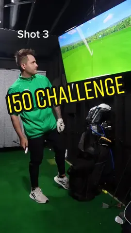 150 yards, 3 shots, closest wins. GO! #golf #golftiktok #golftok #golfswing #boostofhope #humbled #150challenge #fyp