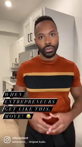 When entrepreneurs get like this, move! 😂 #entrepreneurlife #blackownedbusiness #blackowned