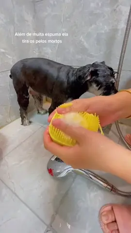 Essa escova Dog Wash é maravilhosa #dog #escovaparapets #dogwash #meupetmimado #escovatirapelos