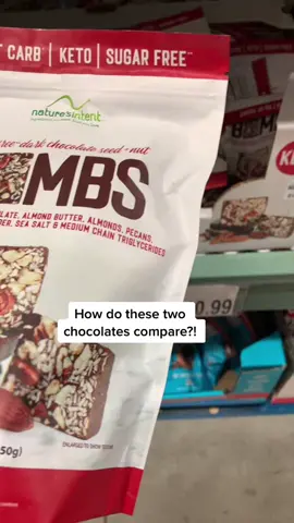 Which one is better?! #bjsclubdeals #bjsshopping #bjsfinds #ketochocolates #naturesintent #jojoschocolate #zerosugarchocolate #mybjswholesale