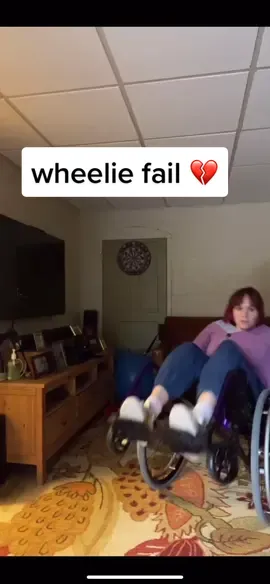 this is genuinely so embarrasing i cannot do a wheelie #disabled#funny#fail#fall#wheelchair#wheelie#fypシ#ambulatorywheelchairuser