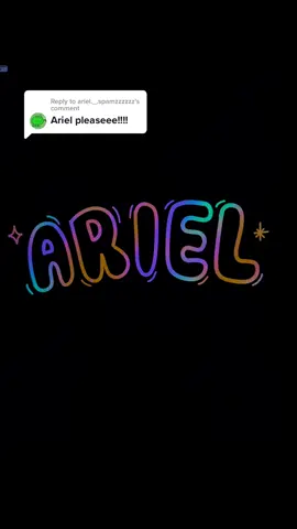 Reply to @ariel._.spamzzzzzz  Thank you 😊!  #artistoftiktok #letteringcreative #customlettering #customnamedrawing #digitalart #illustration