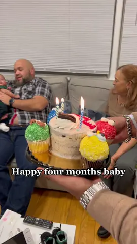 We celebrate you today 🤍 happy four months #boymom #fyp #fashion #babiesoftiktok #ralphlaurenbaby #birthdayboy #boydad #messias #babyboy