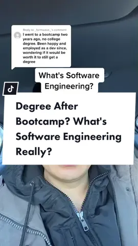 Reply to @_formwave_  really depends but for the most part you need to self learn thru your career #softwareengineer #learntocode #programmer #career