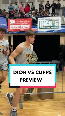 Dior vs. Gabe Cupps. The BEST matchup I have EVER attended. Stay tuned… #strictlybball