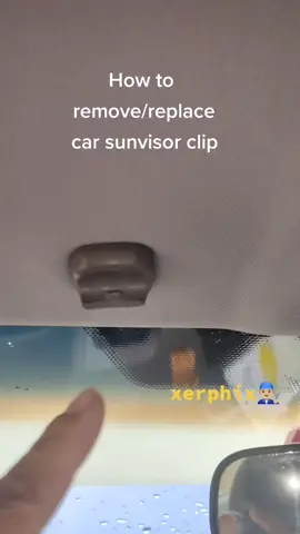 How to replace car sunvisor clip? #howto #fyp #hondacivic #civicfd #xerphix #rexphix #motozoneautoworkz