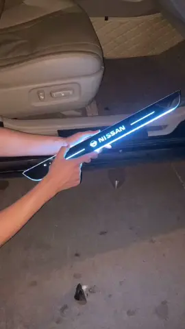 LED Car door sill for #nissan #fyp #carsoftiktok #carlights #caraccessorie #cardoorlight s #cardecor #DIY