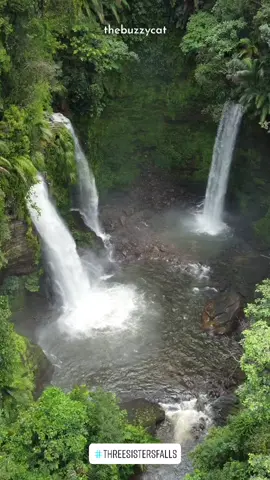 Three Sisters Waterfall, O’Ong Keluan #waterfall #threesisterswaterfall #Jevindahomestay #telangusan #sarawak #borneo #waterfall #miri #longsan