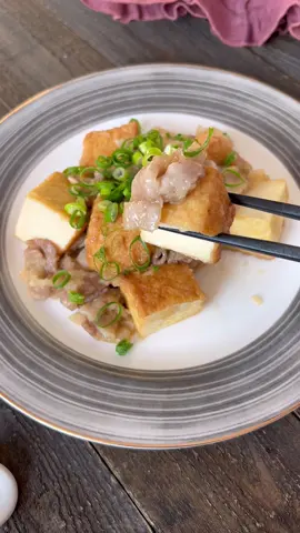 厚揚げと豚バラ肉のみぞれ煮 #料理 #レシピ #レシピ動画 #ダイエットレシピ