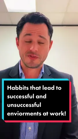 Reply to @hollieshaw37 habits that lead to successful and unsuccessful environments at work! #corporate #corporatelife #job #jobadvice #careeradvice #career #foryou