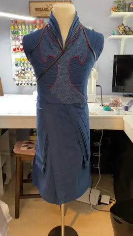 #DoctorStrange’s Ragnarok tunic is finished! It is all made from a queen sized sheet of linen I got for $3 at Goodwill. Follow for more progress!