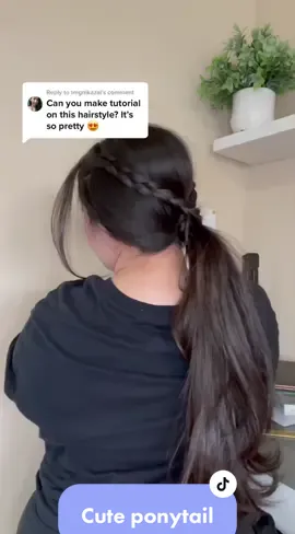 Reply to @tmgnikazal do you love it? #easyponytails #braidedponytails #cuteponytailhair