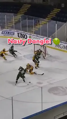 Dante Sheriff from Mercyhurst goes between the legs for a SC Top 10 worthy goal!🚨 (🎥:hurstmenshockey) #collegehockey #ncaa #sctop10 #atlantic #snipe