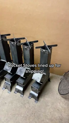 More Rocket Stoves ready for shipping!#rocketstove#fabricationshop #SmallBusiness #welding #wisconsin #fyp #tiktok #viral