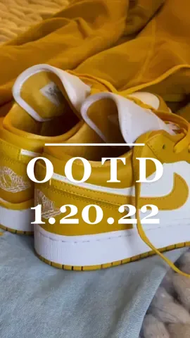 yellow💛⭐️🌙🍌🌼🍋🍯🔆 #ootd2022 #ootw #januaryoutfits #nikejordan1