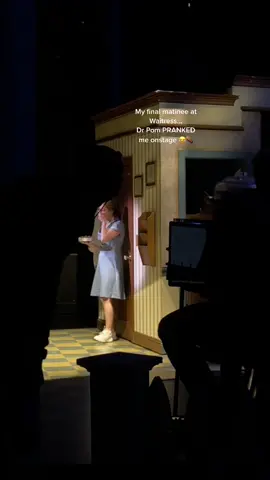 In my final matinee of @waitressmusical Matt pranked me big time. It’s good to laugh sometimes. ♥️ the tour is running go catch it! #waitressmusical