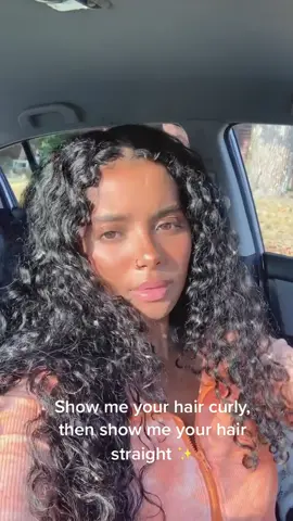 Curly to straight    #curlyhair #straighthair #hairtransformation #fyp #hairtutorial #hairstyles