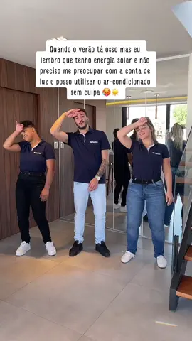 Ta calor por aí? 🥵#energiasolar #verao #calor