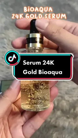 Serum Bioaqua 24K Gold Melembabkan kulit & memudarkan garis halus. #tiktokbeautyunboxing2 #fypシ