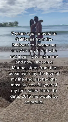 With a little luck and a lot of freaking courage, anyone can change the direction of their life. #domesticviolencesurvivor #techsales #growingup #losangeles
