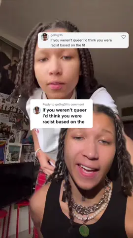 Reply to @ge0rg3h  a story behind how white folks on tiktok could come to think a black lesbian who dresses like their own culture could look racist