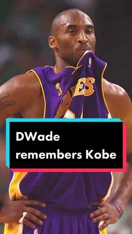 @dwyanewade remembers his friend, Kobe. 💜 #mambaforever