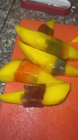 should’ve considered the fact the chamoy would dissolve the fruit roll ups lmfao 😩