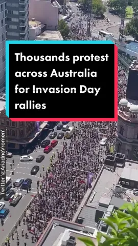Here is Sydney’s Invasion Day rally. Thousands protested across #australia calling for the end of Australia Day celebrations on Jan 26 #news