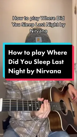 Just waiting for comments correcting me, this is a lead belly song, I know 🤣 #nirvana #kurtcobain #guitarlesson #guitartok #musiciansoftiktok