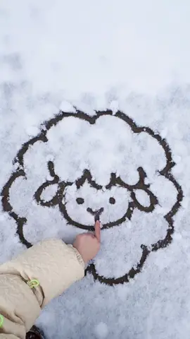 What will you draw? #lovely #cutte #snow #winter #animal