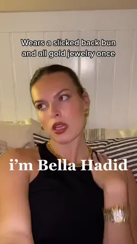 that’s all it takes lol #bellahadid #slickedbackhair