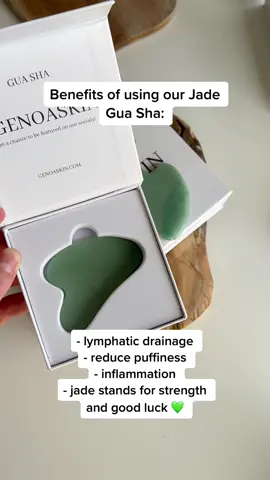 Benefits of our Jade Gua Sha 💚 #fyp #jade #guasha #crystals #skincare #SmallBusiness