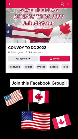Join this group and watch the video!! #convoytodc #peacefulprotest #convoytoottawa2022 #freedomconvoy2022