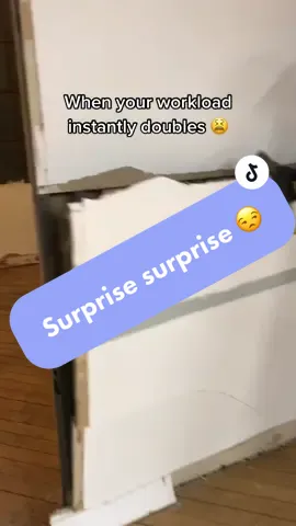Every single wall cavity 😩#constructionfails #fail #drywall #surprise #constructionlife #funnynotfunny