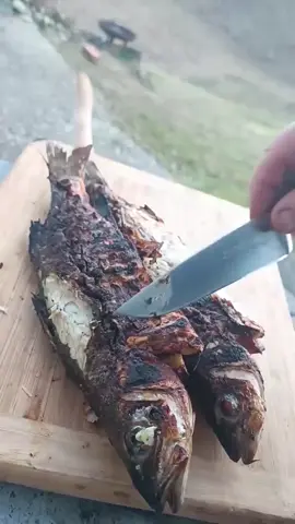 Cooking ASMR fish on grill #cookingasmr #cookingfish #cookingongrill