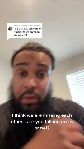 Reply to @edvin.valdezz I think we are missing eachother… my projections are for paying myself not what my trucks gross! But let Connect brother!