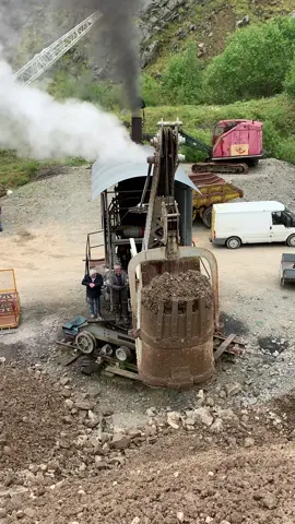 100 year old #restored #steam #shovel #working