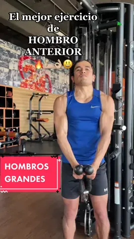 El mejor ejercicio de HOMBRO parte ANTERIOR 👌🏼😃💪🏼😊✅🔥🔥. . . . . . . . . . .-#creator #deltoids #delts #workout #hombro #tiktok #tiktoker #hombroanterior