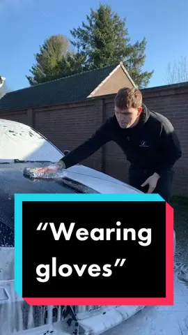 I know it’s wrong but it feels so good..anyone else find the feeling of a glove weird? 🥴 #detailing #carcommunity #carhub #carwash #cartiktok #gloves