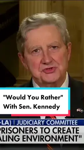 Sen. Kennedy *really* doesn’t want to take Biden’s advice #fyp #politics #biden #senatorkennedy #woke #newsom
