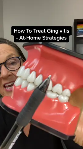 How to treat gingivitis with effective at-home oral care strategies. #oralcare #oralhealth #dentistry #teeth #gingivitis #dentaldisease #cavities