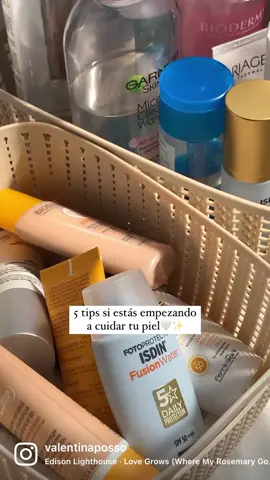 5 tips si quieres empezar a cuidar tu piel✨ ig: valentinaposso #parati #fyp #skincare #skincaretips