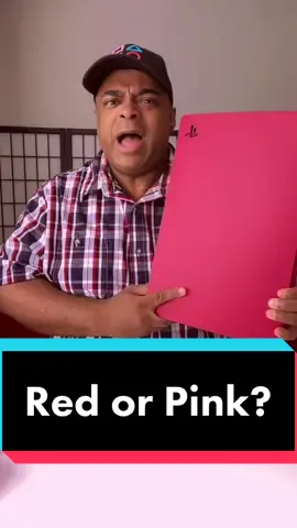 @lamarrwilson Is this #ps5 console cover red or pink? @playstation #gaming #unboxing #playstation5 #ps5cover #ps5controller