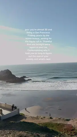 random thoughts by lands end💙 #pov #mindfullness #28DaysOfEucerin #sanfrancisco #fypシ #20s #millennialsoftiktok