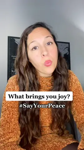 #ad What brings you joy and what stops you from pursuing that?Check out @sayyourpeace_ on IG +Check out link in bio #sayyourpeace #inspiration #positivity